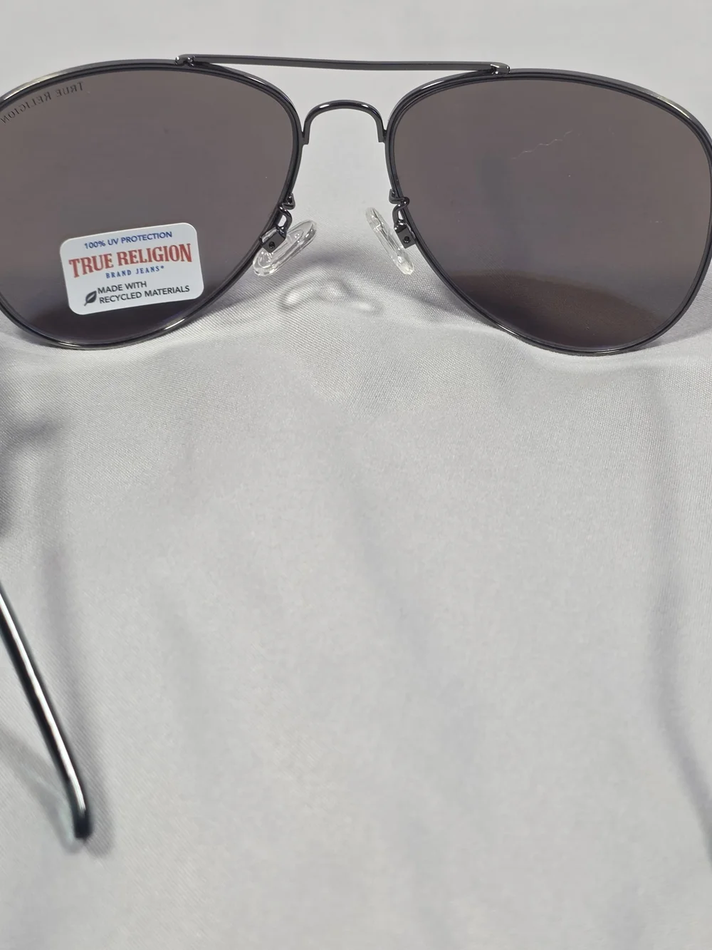 True Religion Sunglasses 100% UV Protection Wite Frame